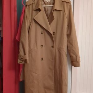 Sezane Scott Trench Coat Camel Size 12 US Size 44 EU